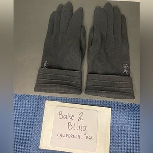 Saint Laurent winter gloves